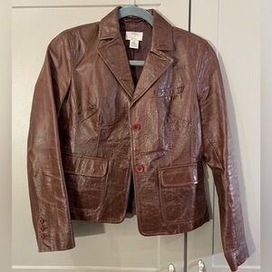 LOFT Brown Leather Jacket
